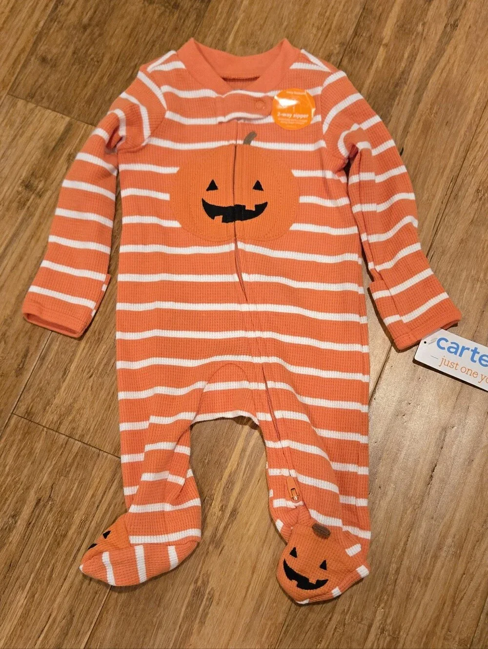 Carter's Baby Pumpkin Sleep & Play Footie With Zipper